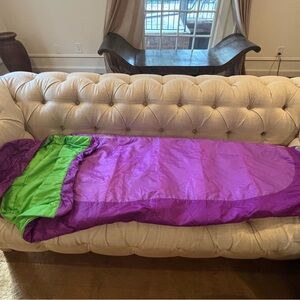 Marmot Kids Purple and Green Sleeping Bag